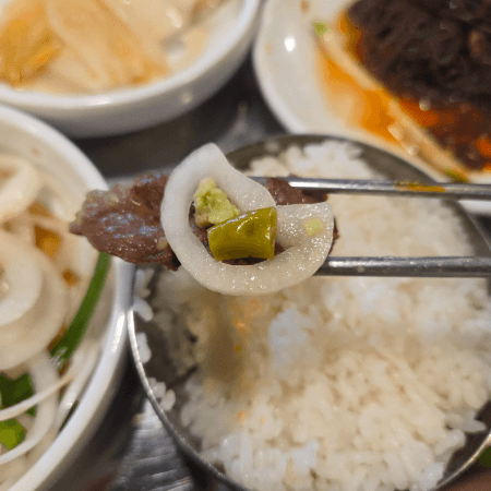 의령 마늘 즉석 양념소갈비