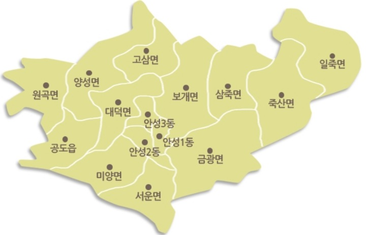 안성시-지도