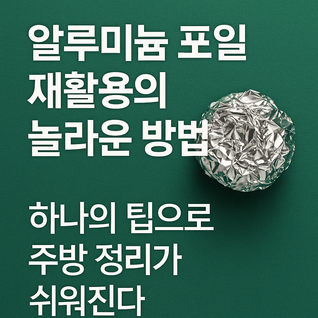 알루미늄 포일 재활용의 놀라운 방법