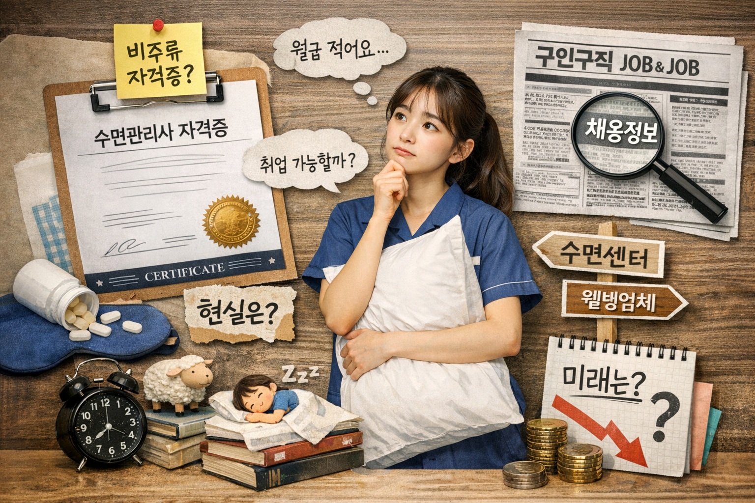 비주류 자격증과 관련된 수면관리사 자격증 현실과 취업 가능성 정리