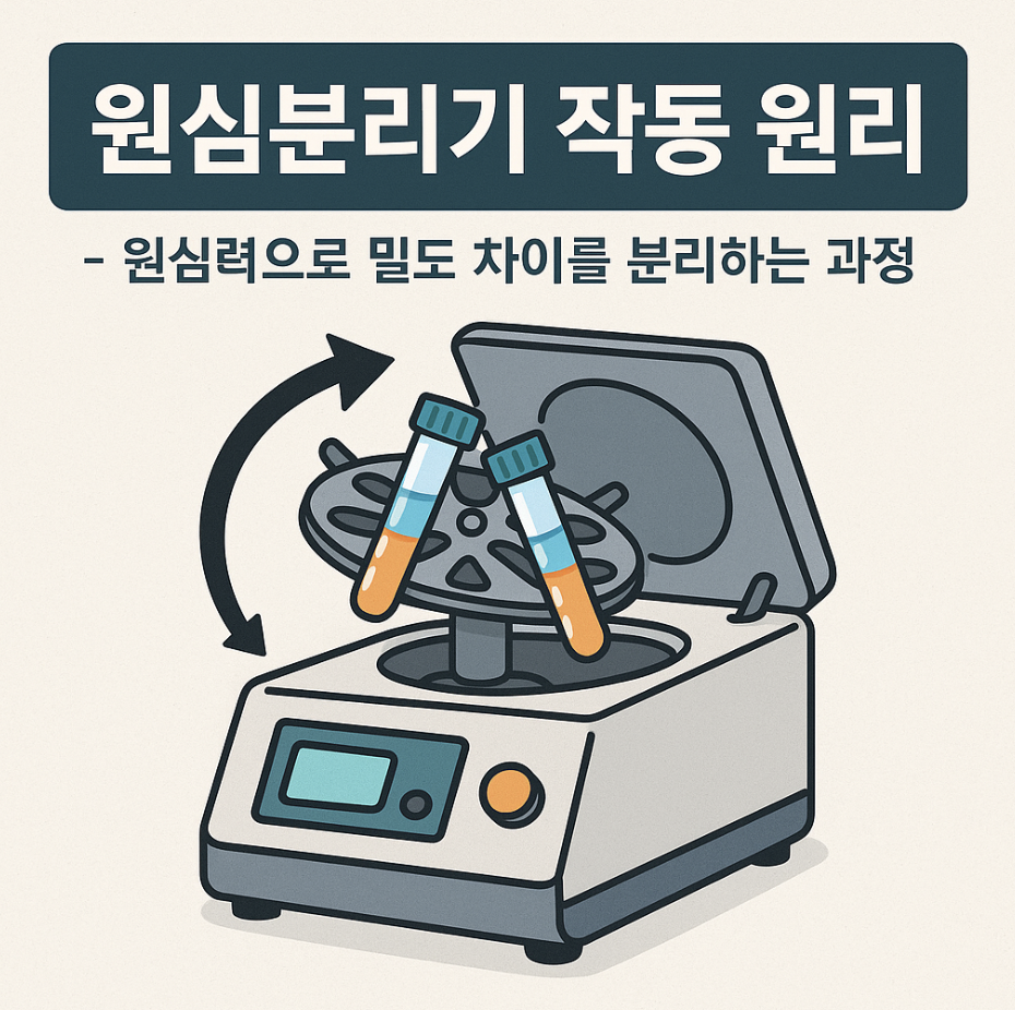 원심분리기 작동 원리 – 원심력으로 밀도 차이를 분리하는 과정