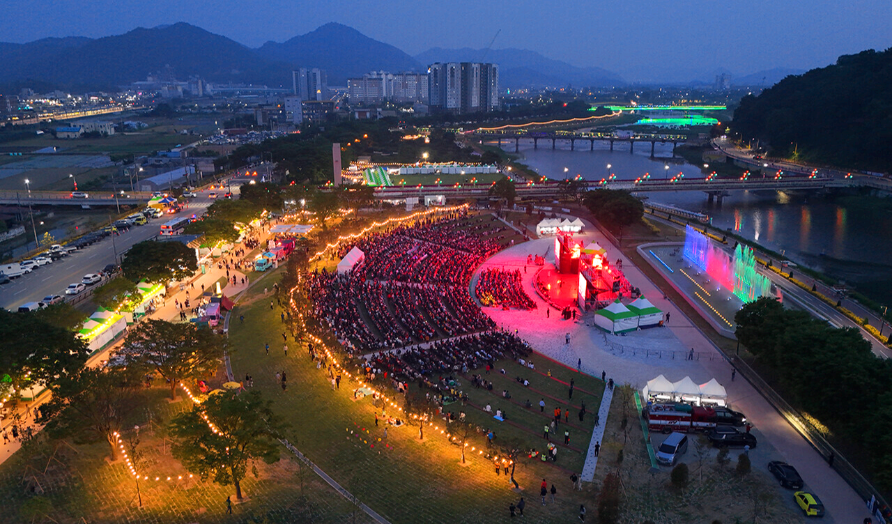 장성 황룡강 길동무 꽃길축제