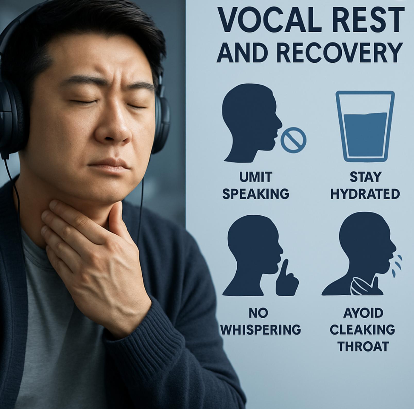 목소리를 위한 응급처치와 휴식
