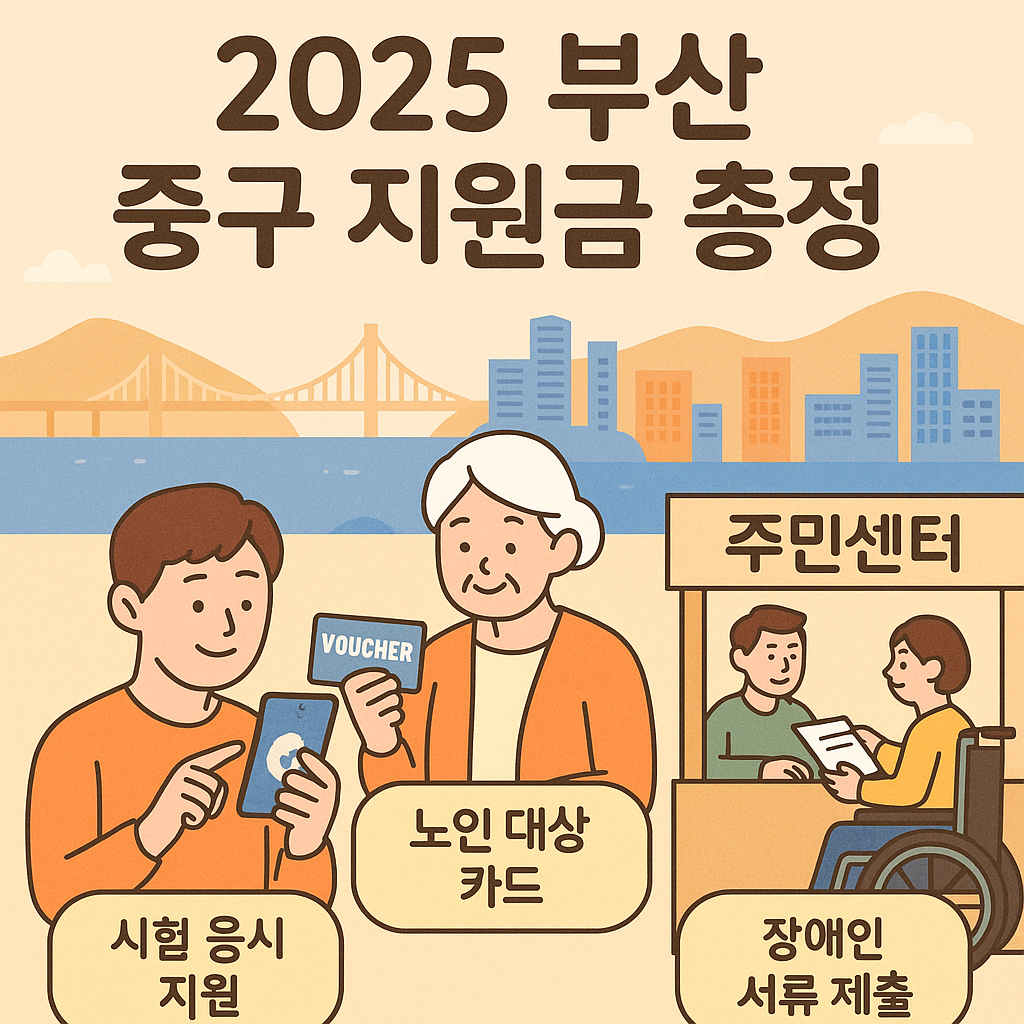 부산광역시 중구 2025년 지원사업, 지원금 종합 안내