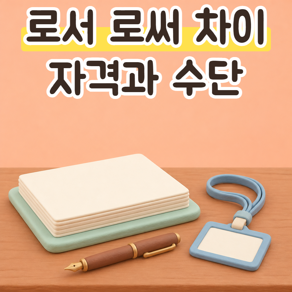 회의 책상 위 서류 옆에 놓인 만년필과 이름표