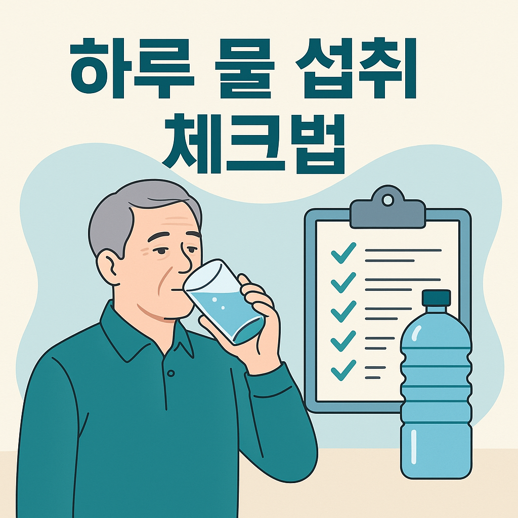 하루 물 섭취 체크법