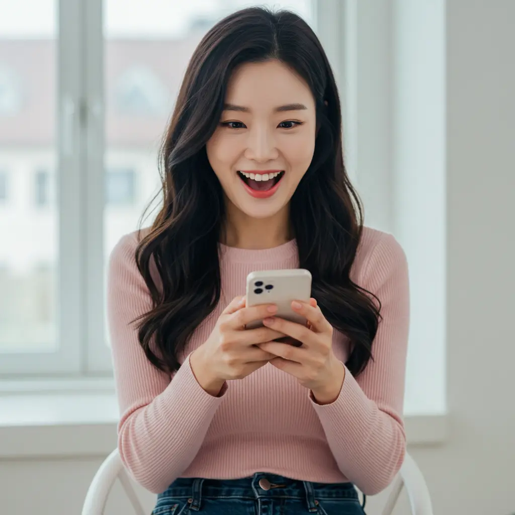 단통법 완전 정복한 여성의 모습