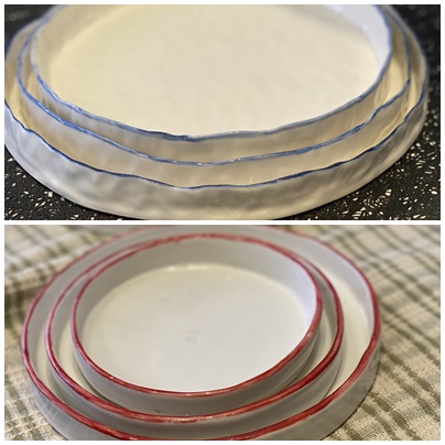 대중소 접시 세트