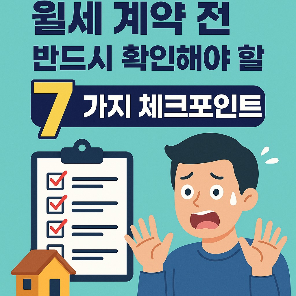 월세 계약에서 반드시 확인해야 할 7가지 포인트