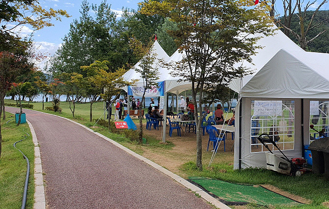 화천 거례리 산천어파크골프장 (산천어파크골프장, 거례리파크골프장, 거례리수목공원 파크골프장) 강원도 화천군 하남면 거례리 473-3번지