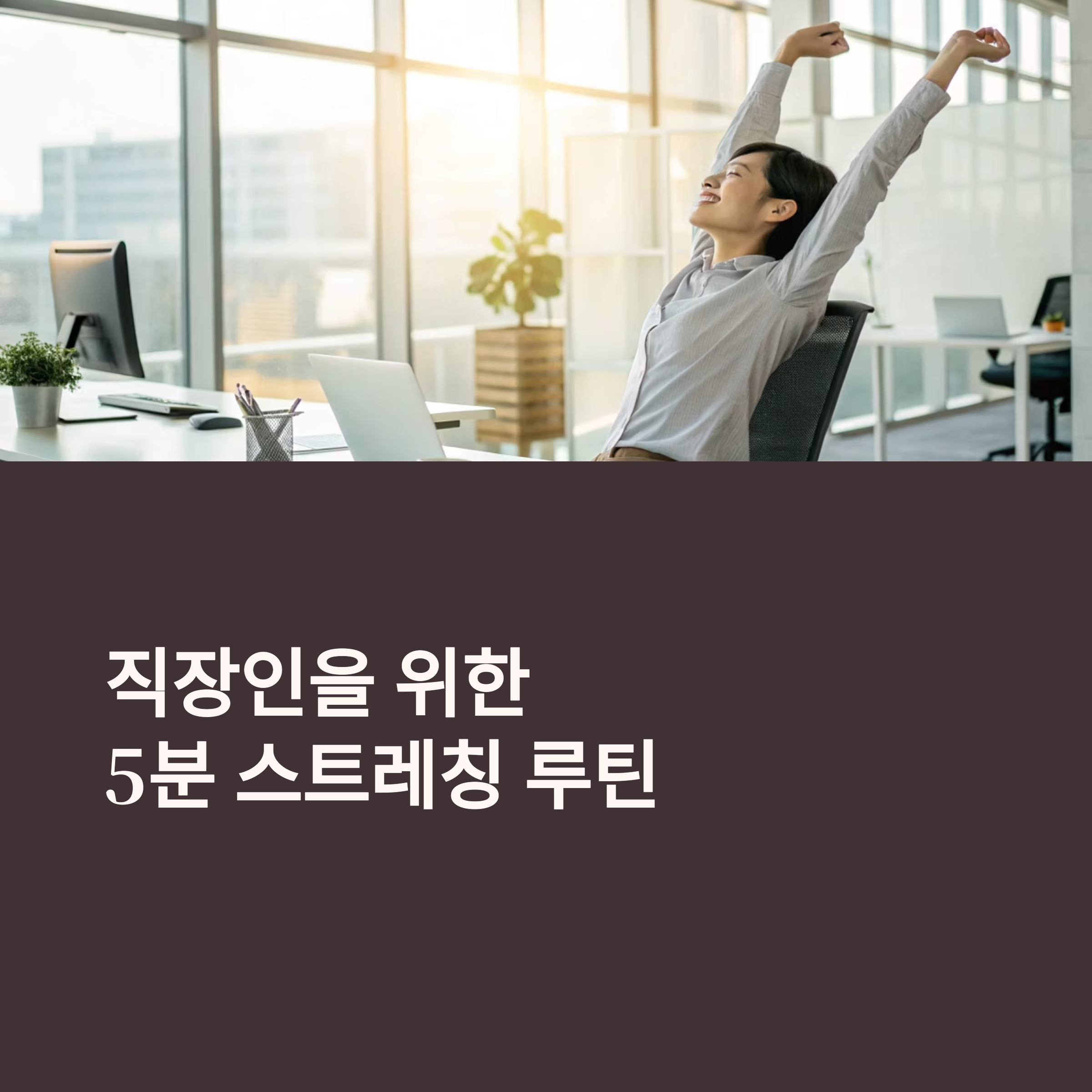 직장인 맞춤 스트레칭 루틴