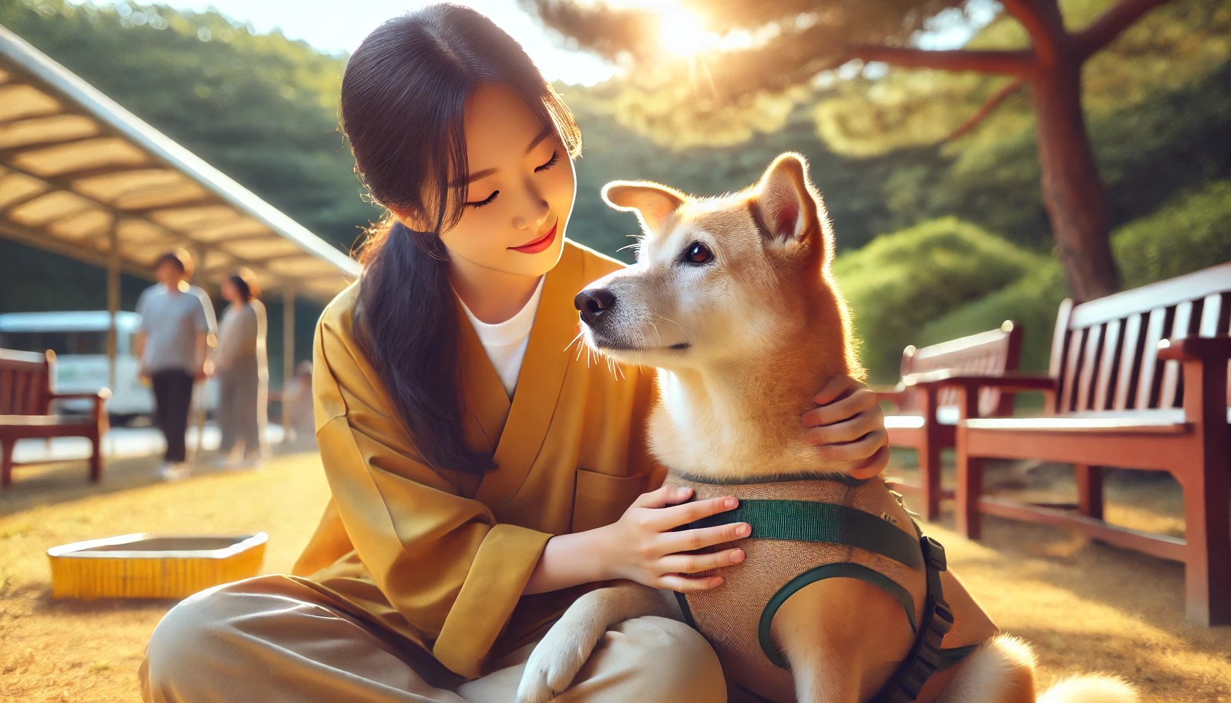 은퇴한 공무견과의 따뜻한 동행