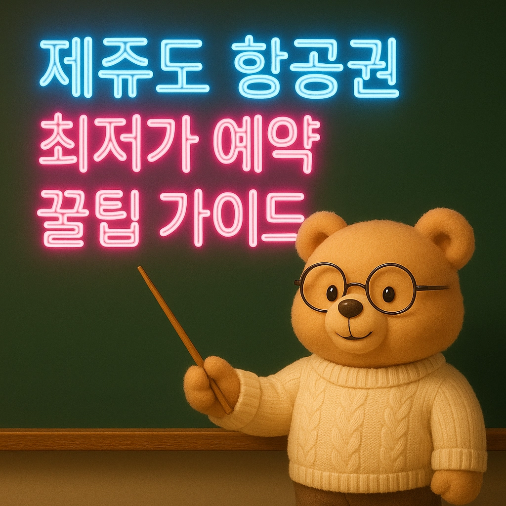 제주도 항공권 최저가 예약 꿀팁 가이드