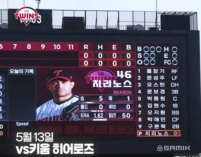 홍창기 부상