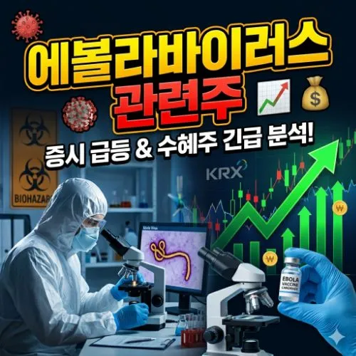 에볼라바이러스 관련주 ❘ 폭발적 수익을 안겨줄 핵심 수혜 종목 총정리