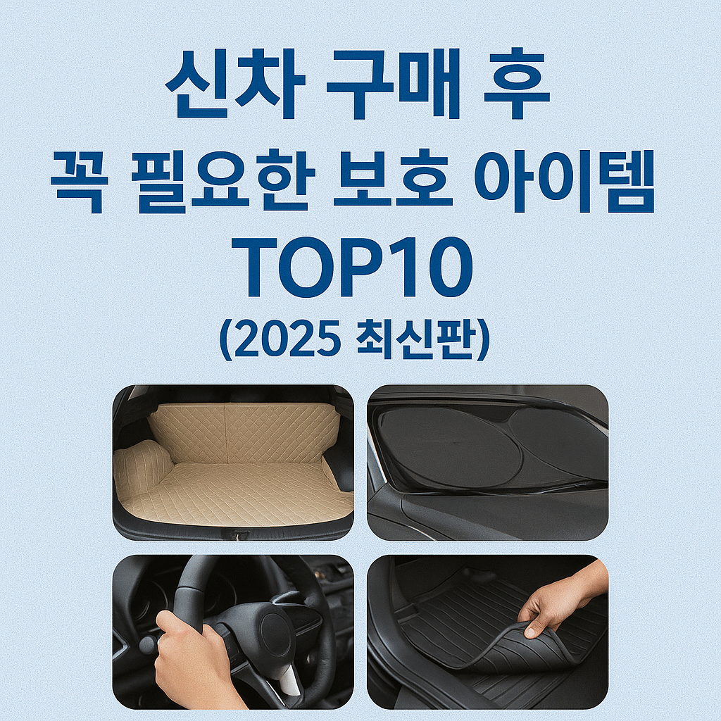 신차 보호 아이템별 추천 브랜드 비교 분석 (2025 최신판)