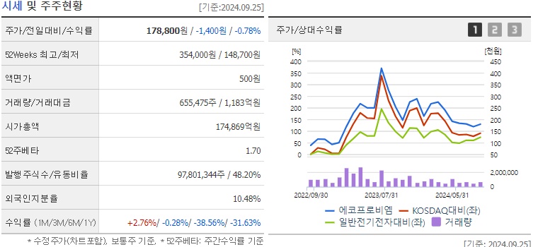에코프로비엠 주주 현황