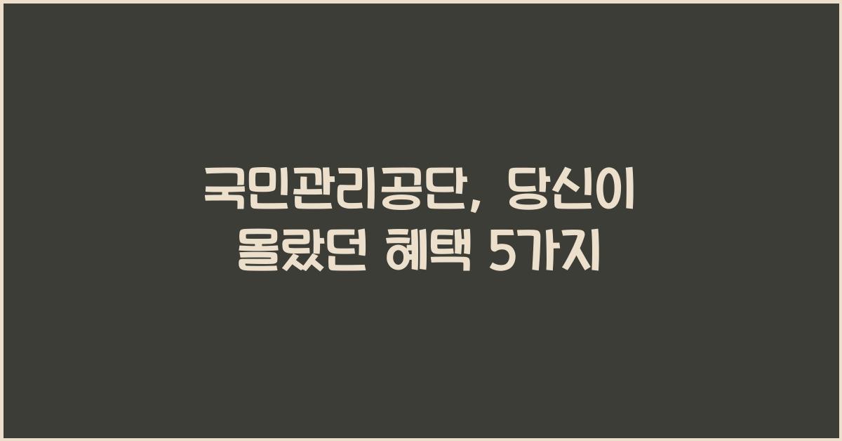 국민관리공단