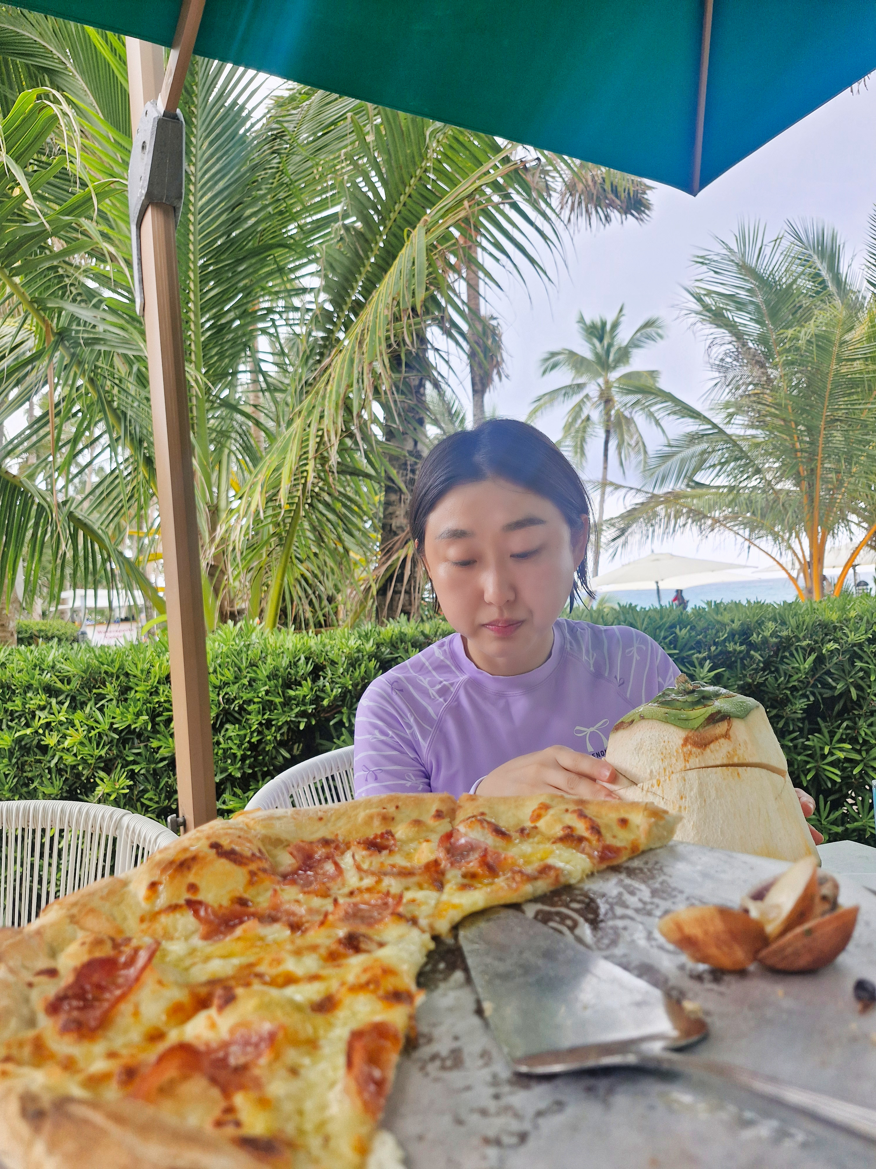 모벤픽 리조트 식당 점심식사 화덕피자