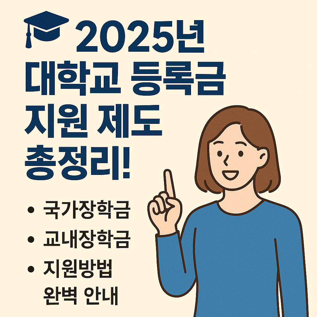 "2025 대학교 등록금 지원!"