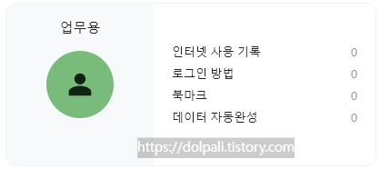 프로필 별 관리되는 데이터