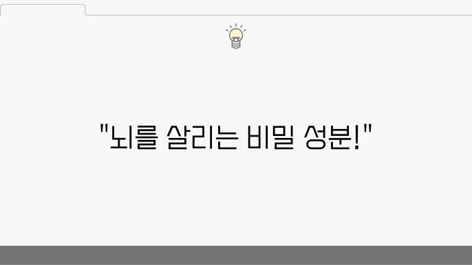 비타민 B 복합체의 뇌 영양 효과
