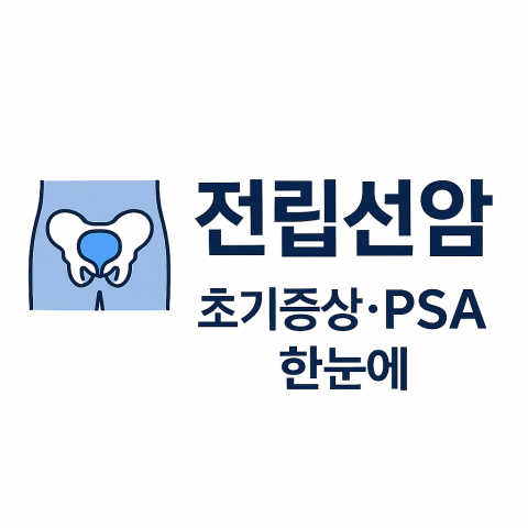 전립선암 초기증상과 PSA검사를 한눈에 정리한 건강 블로그 썸네일