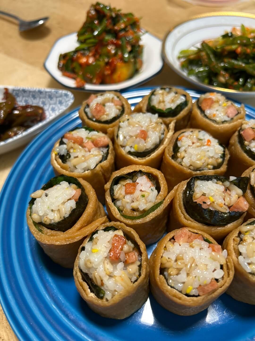 김 말이 유부초밥