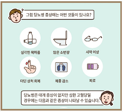 당뇨병 증상 사진