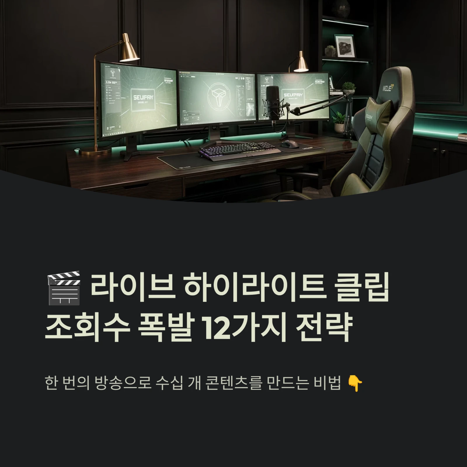 라이브 하이라이트 클립조회수 폭발 12가지 전략