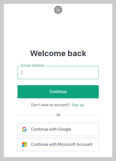 chat gpt 구글계정 로그인