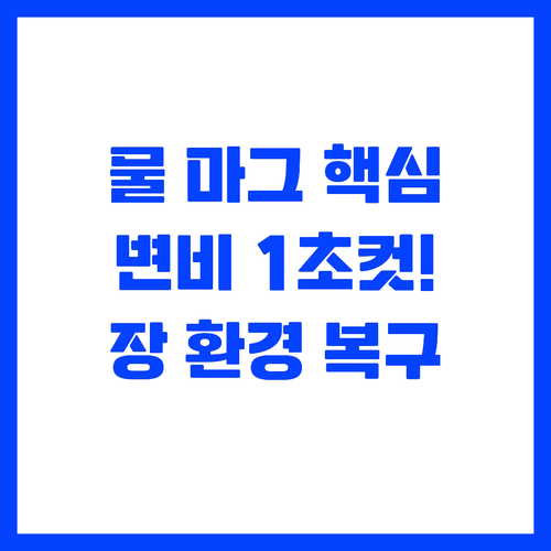 λ¬Ό λ§κ·Έλ€μ ν룬μΌλ‘ λλΈλ€ λ³λΉμ§λΉ΅..