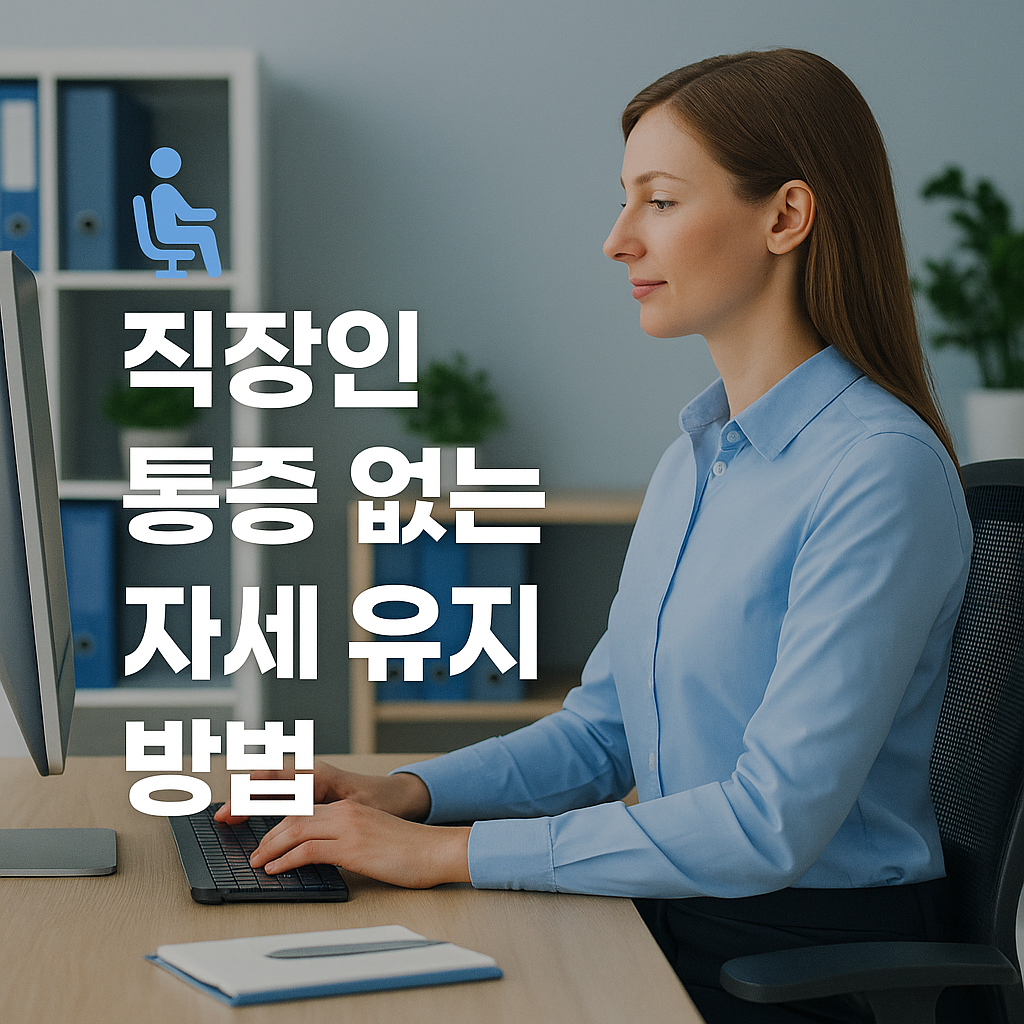 🧍‍♂️ 직장인 통증 없는 자세 유지 방법 - 목, 어깨, 허리 안 아프게 하루 보내는 실전 꿀팁