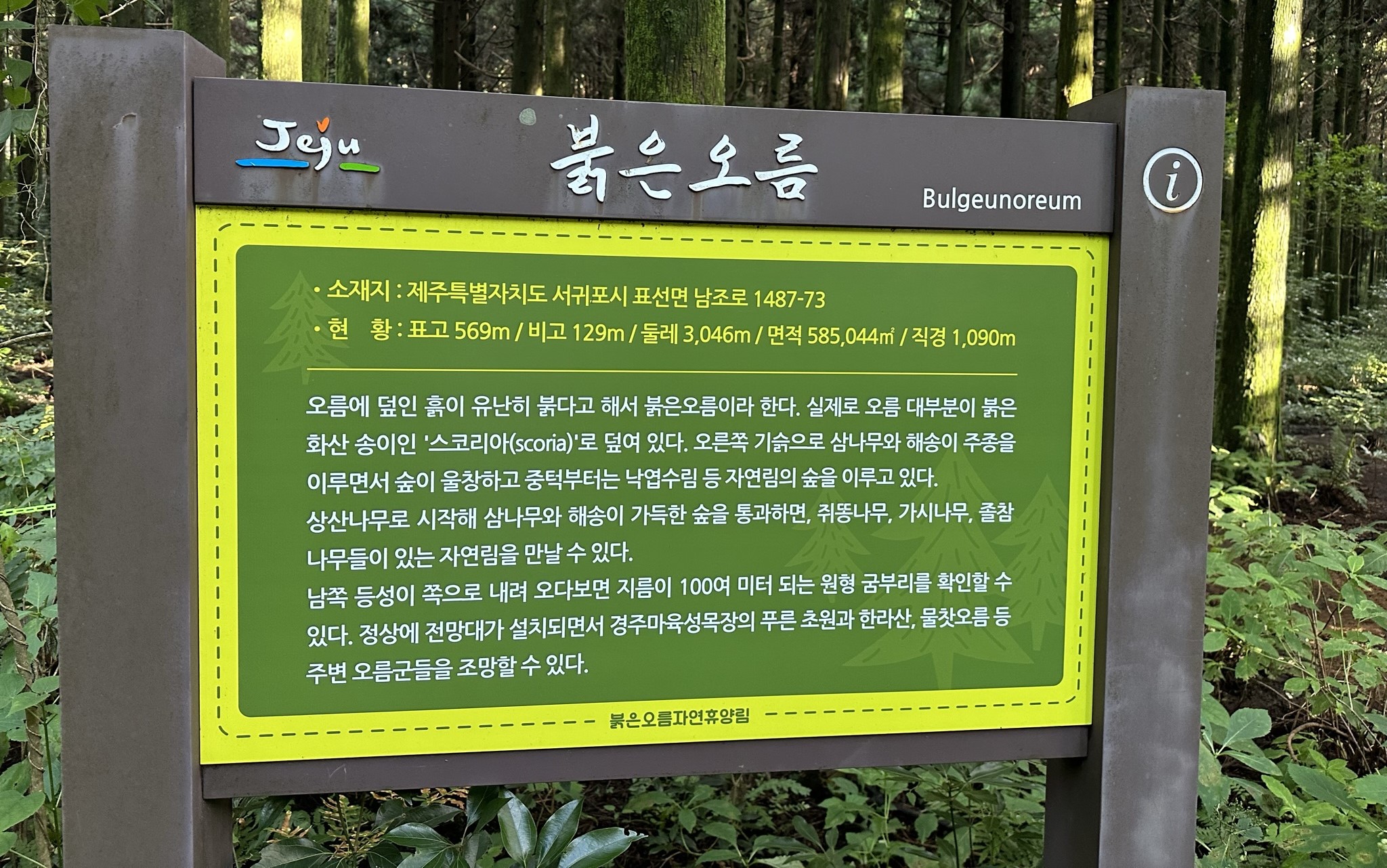 오름 안내도