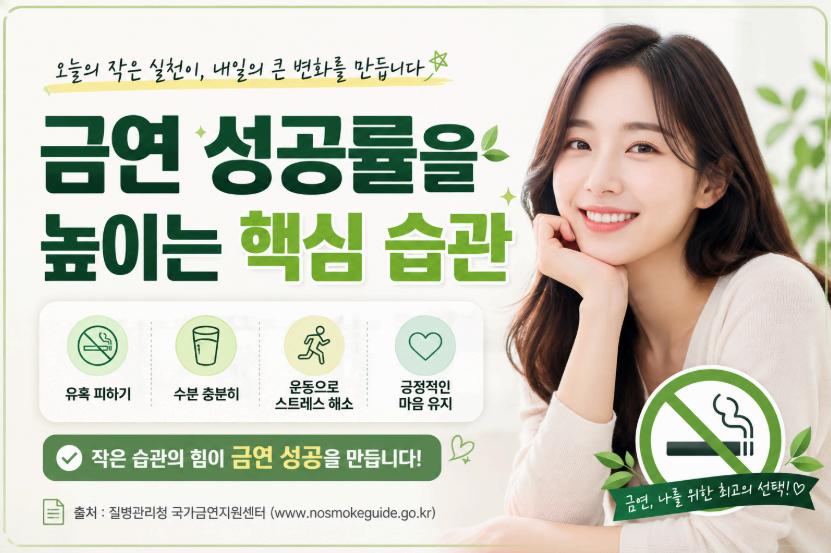 금연 성공률을 높이는 핵심습관