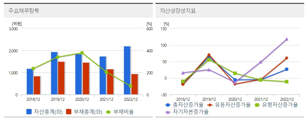 나무가 재무분석표