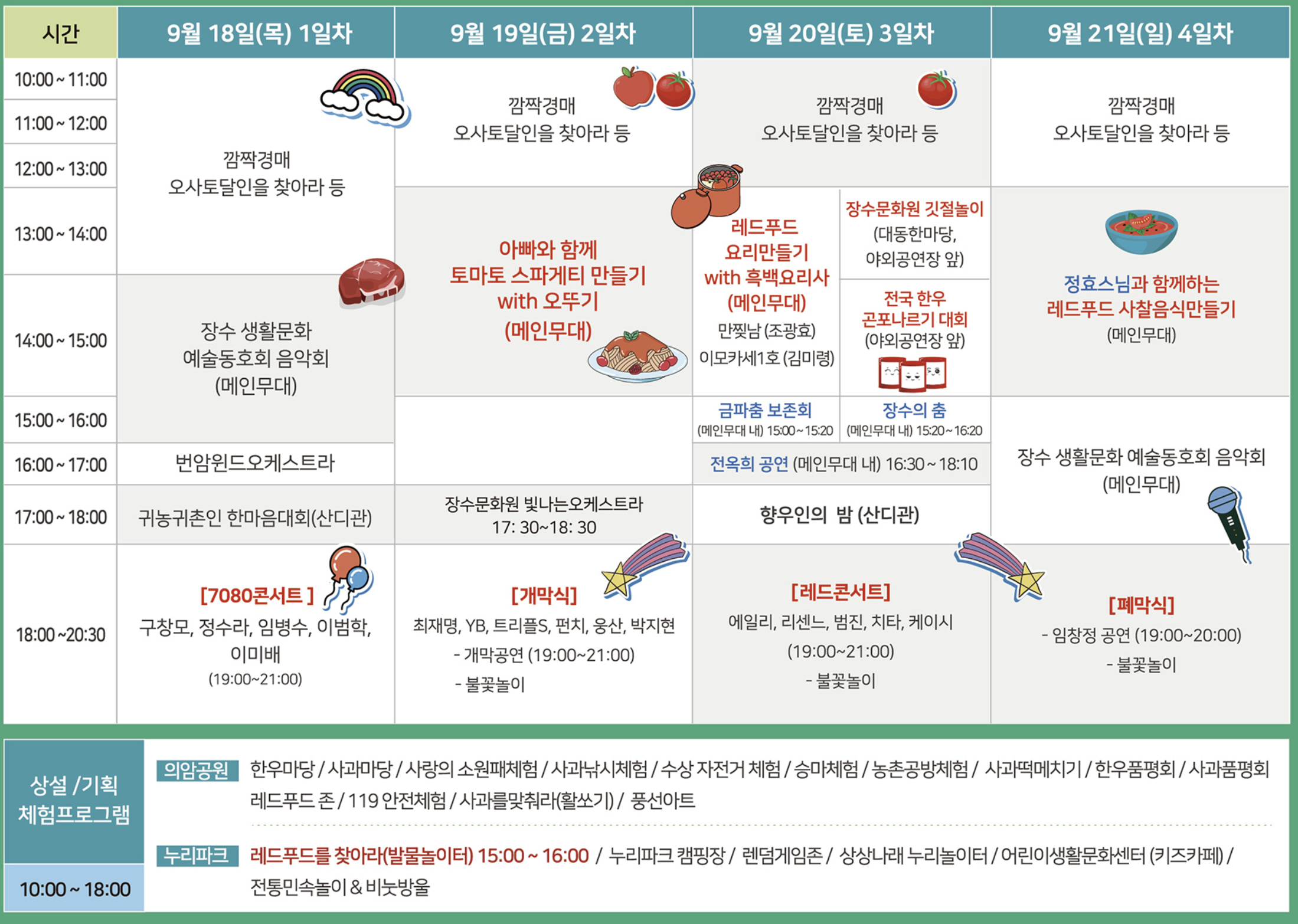 장수한우랑사과랑축제