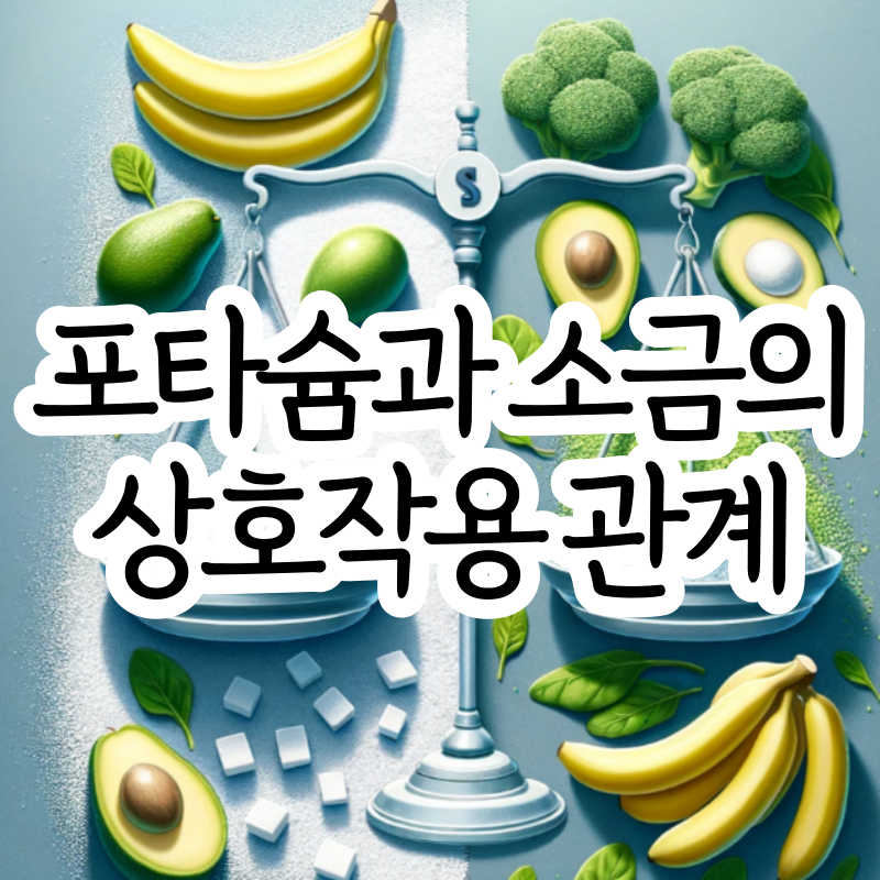 포타슘 소금의 관계 (칼륨 나트륨)