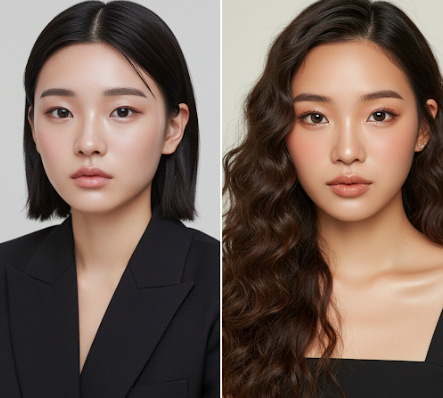 딸기메이크업 쿨톤 웜톤 사진