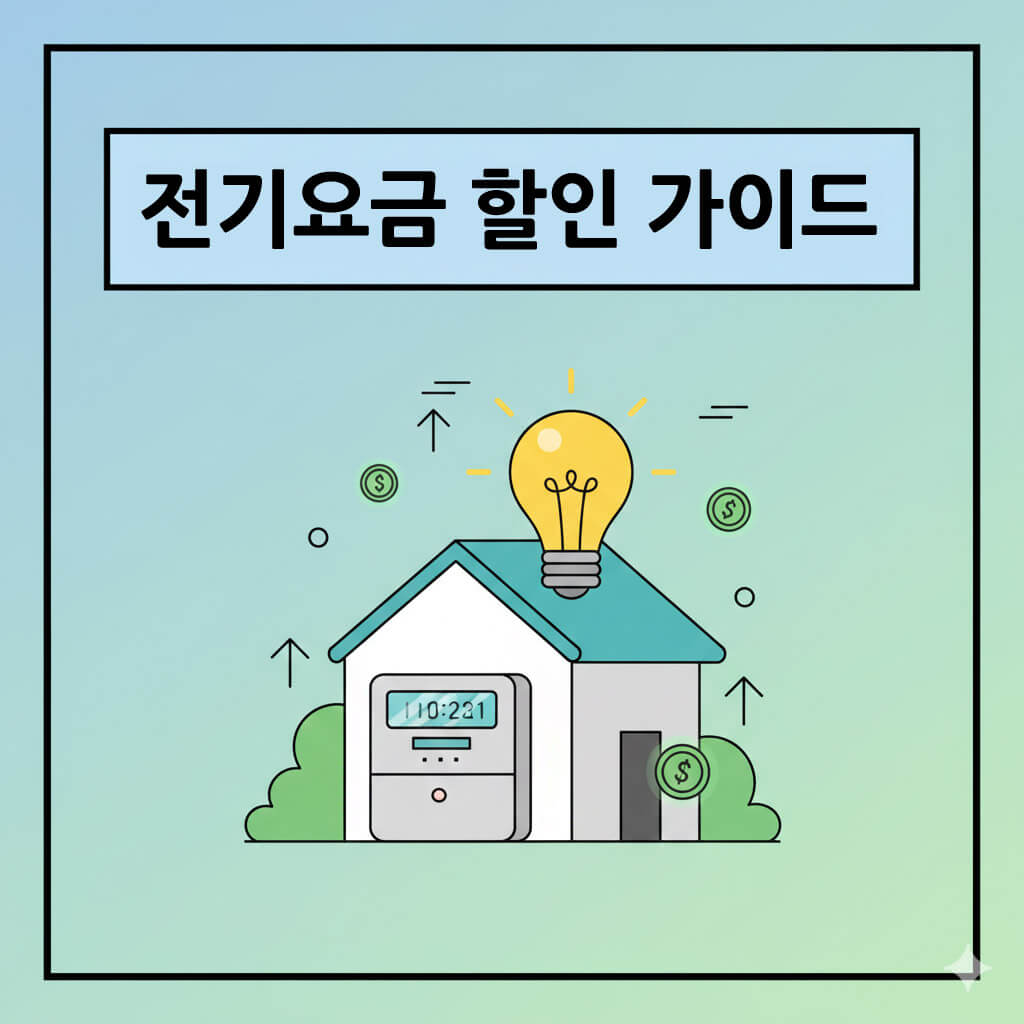 전기요금 할인 신청 방법 총정리
