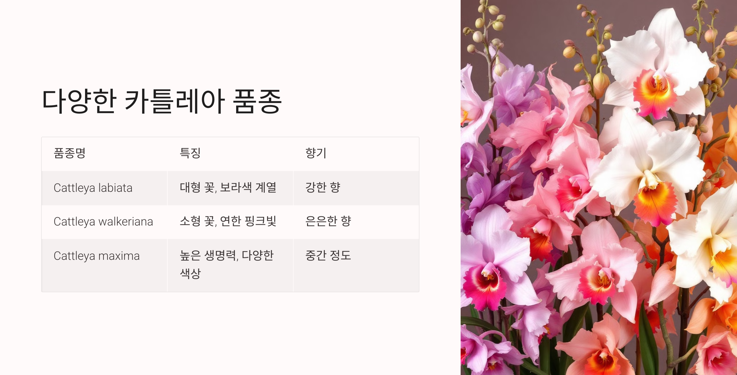 카틀레아 사진