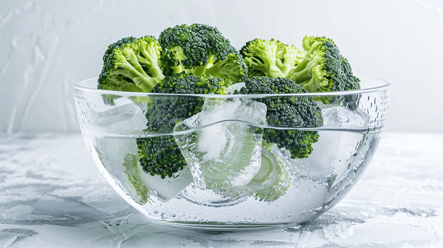 유리-그릇에-물과-함께-담긴-브로콜리