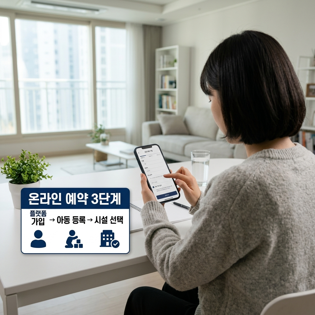 언제나어린이집 온라인 예약 신청 3단계 방법