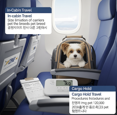 내 반려동물 비행기 태우기 전 필독! 기내vs화물칸, 안전하게 선택하는 법 관련 사진
