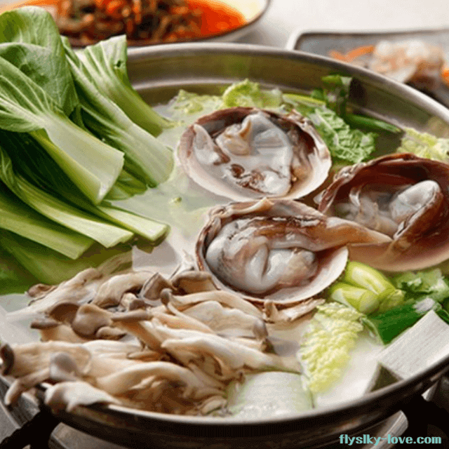 초코새조개 샤브샤브