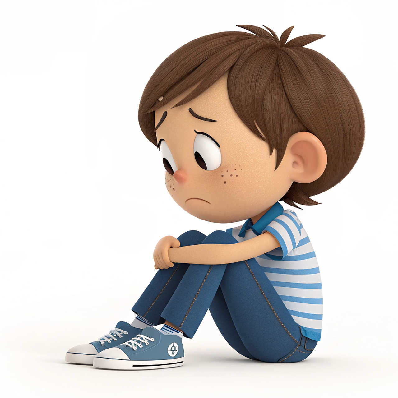 공부가 힘들어 자신감을 잃은 아이