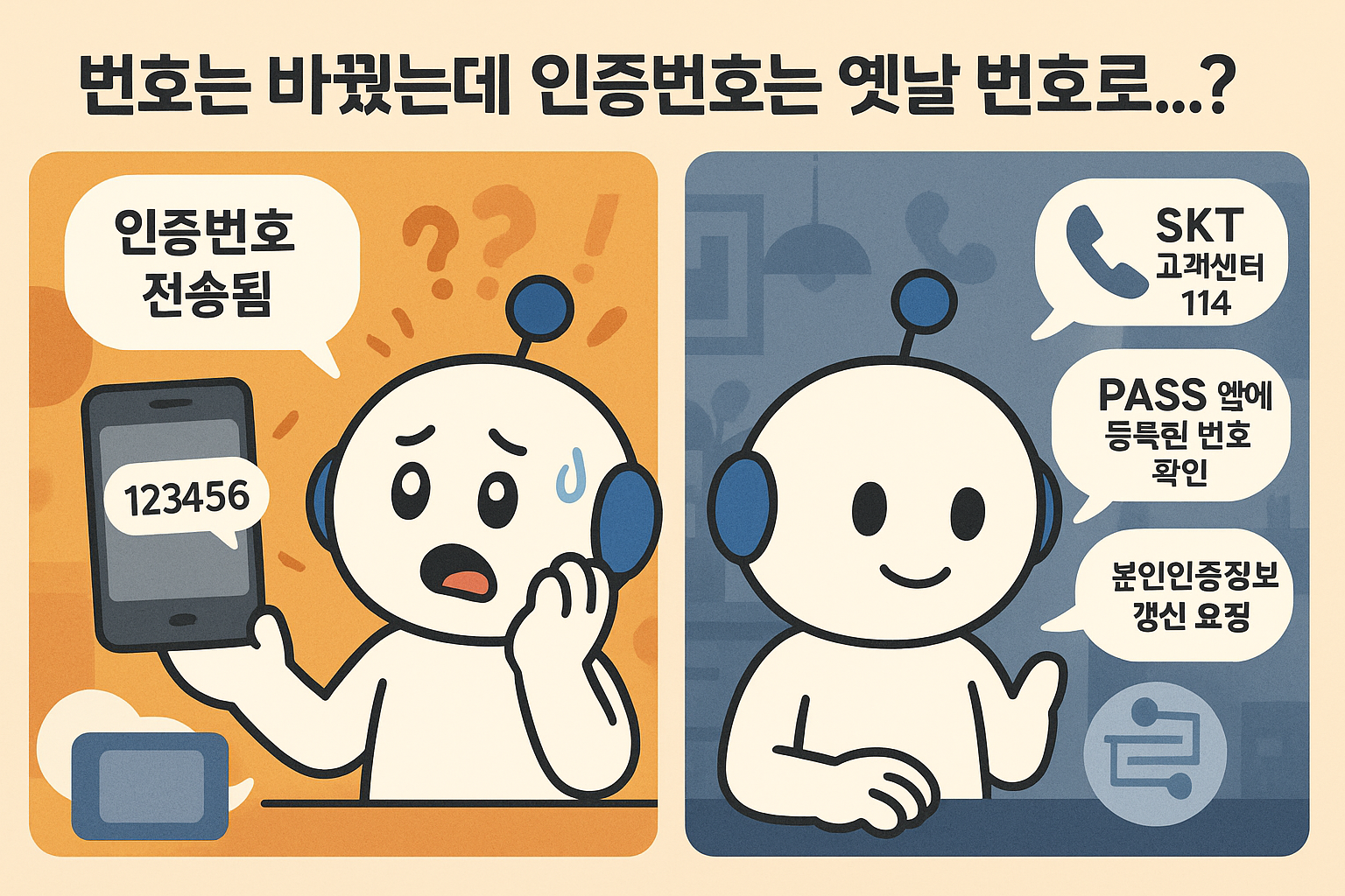 SKT 해킹으로 번호 바꿨는데 인증번호는 옛날 번호로 와요? 해결 방법 알려드릴게요!