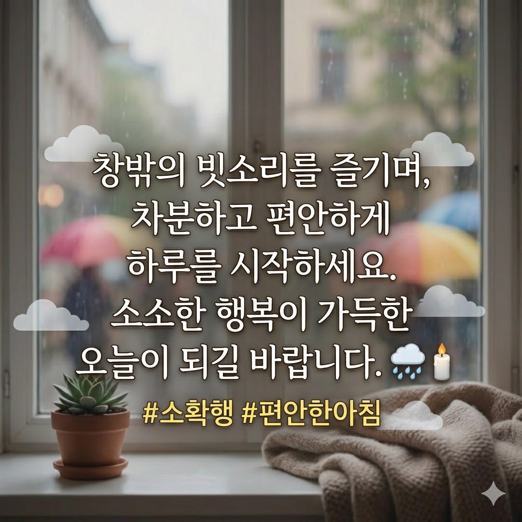 비오는날 인사말