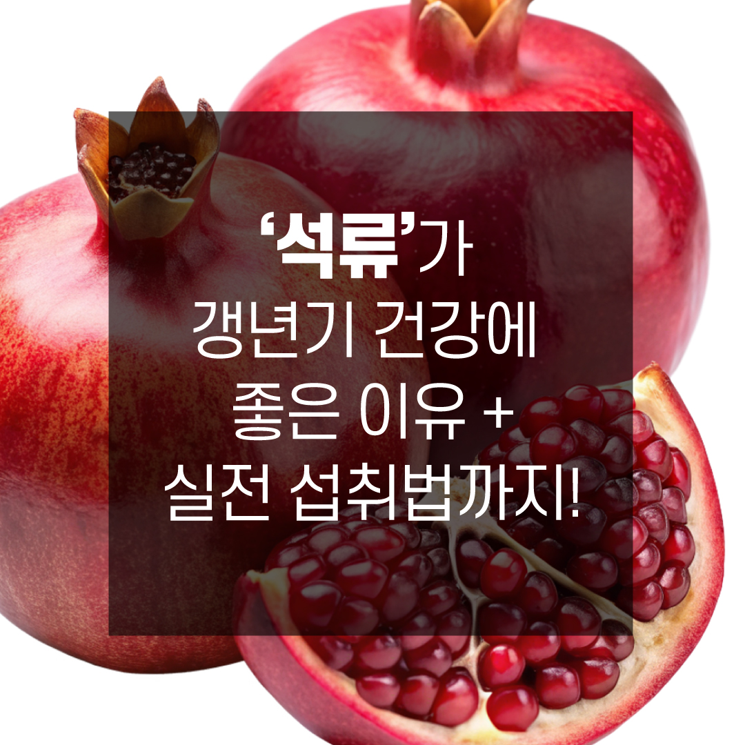 TV조선 &lt;굿모닝 정보세상&gt; 1210회- ‘석류’가 갱년기 건강에 좋은 이유 + 실전 섭취법까지!