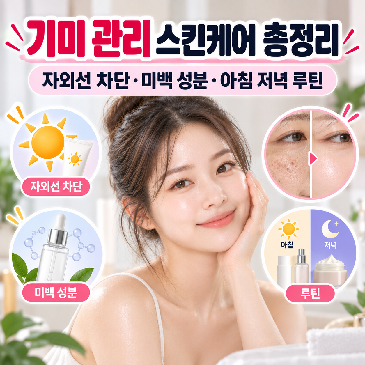 기미 관리 스킨케어